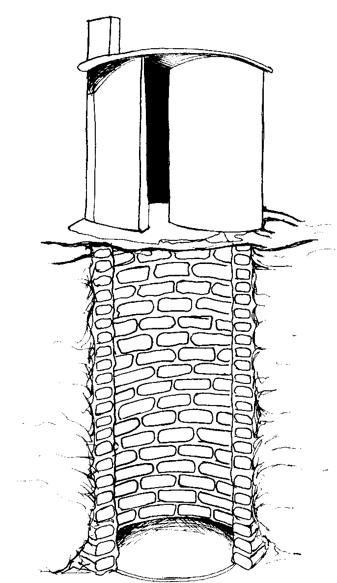{Figure 1: A ventilated improved pit -latrine}